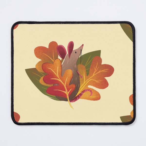 Item preview, Autumn Mouse Among Golden Oak Leaves designed and sold by Pryhozha.