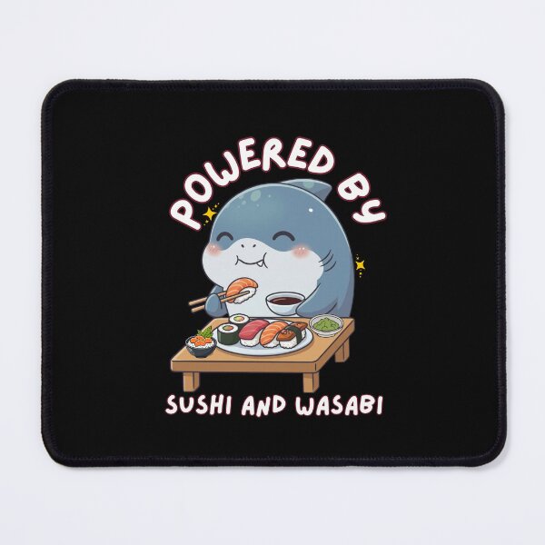 Item preview, Funny Sushi Shark Shirt for Sushi Lovers designed and sold by Nature's Chibis.