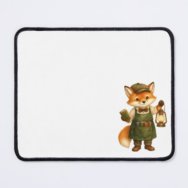 Item preview, Cute Fox Bookshop Owner Animal Jobs Print – Watercolor Fox Book Lover Art, Cozy Animal Sticker designed and sold by DonnaByPT.