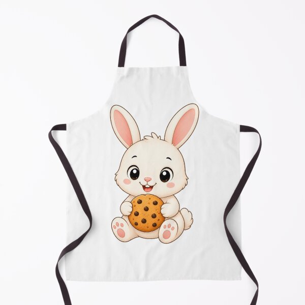 Item preview, Cute Bunny Eating Chocolate Chip Cookie Rabbit Art designed and sold by Seculinator.