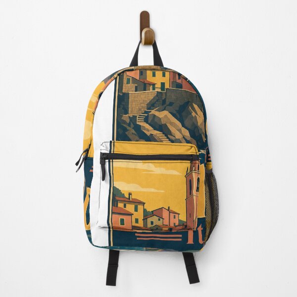 Item preview, Tellaro Italy Travel Souvenir Retro Illustration designed and sold by VisualArtsOasis.