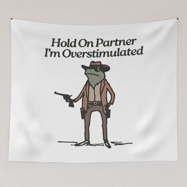 Item preview, Hold-On-Partner-I'm-Overstimulated designed and sold by PeaceTypo.