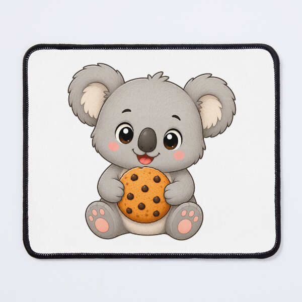 Item preview, Cute Koala Eating Chocolate Chip Cookie Bear Art designed and sold by Seculinator.
