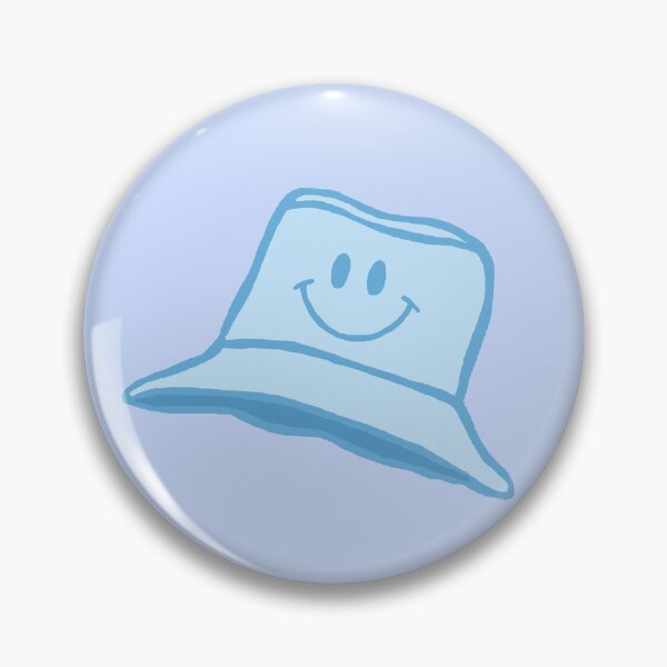 Item preview, Cartoon Baby Blue Smiley Bucket Hat  designed and sold by CamilasPrints.