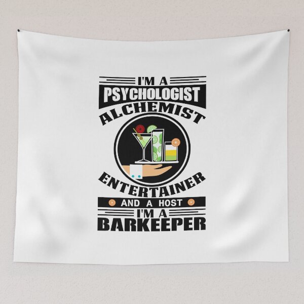 Item preview, Barkeeper Bartender Barmaid - Enterntainer Psychologist Alchemist Host  designed and sold by ShadySchatten.