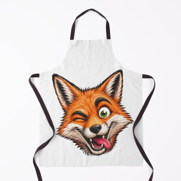 Item preview, Funny Winking Fox Cartoon designed and sold by Krincydigitalart.