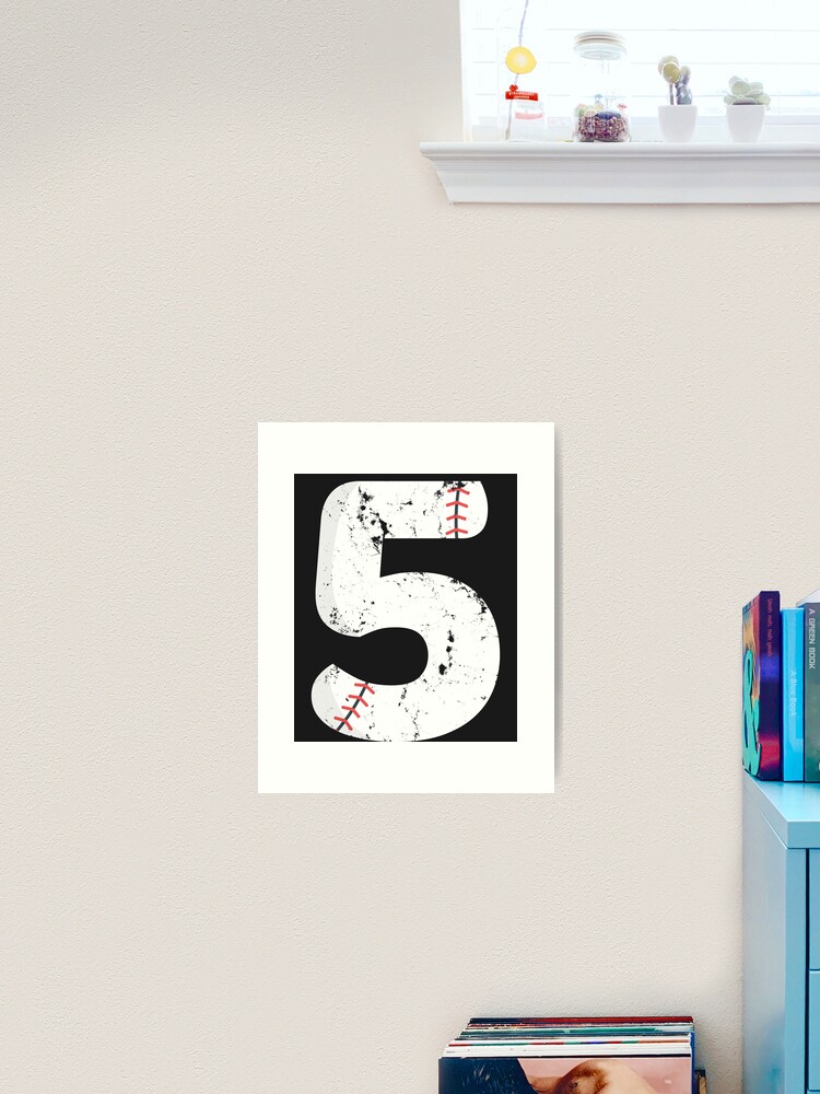 Number 5 Baseball #5 | Art Board Print