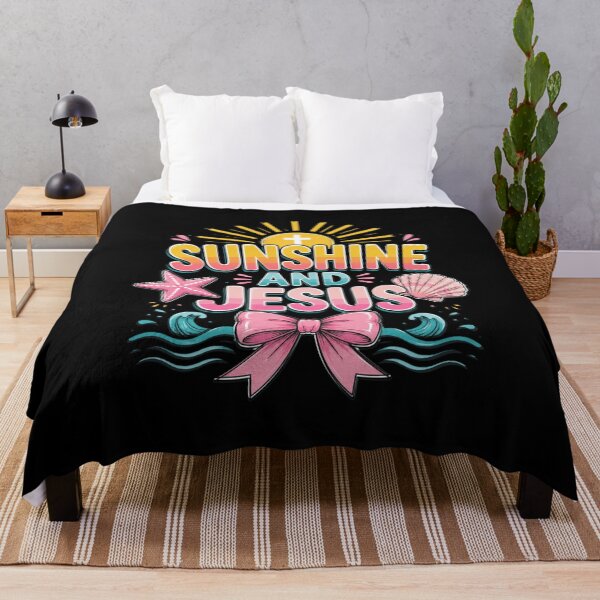 Item preview, Summer Vacation Sunshine And Jesus Christian Beach designed and sold by OlakunleOloroz.