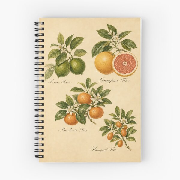 Item preview, Vintage Citrus Botanical Fruit Trees Illustration designed and sold by NuvoraNest.