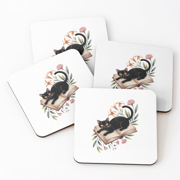 Item preview, Floral Cat Book Book Lover Librarian designed and sold by SapfireStuArt.