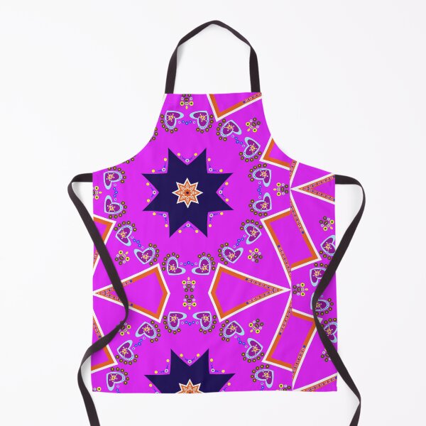 Item preview, Vibrant Magenta and Navy Starburst Geometric Mandala Pattern designed and sold by Tinsleybluebell.