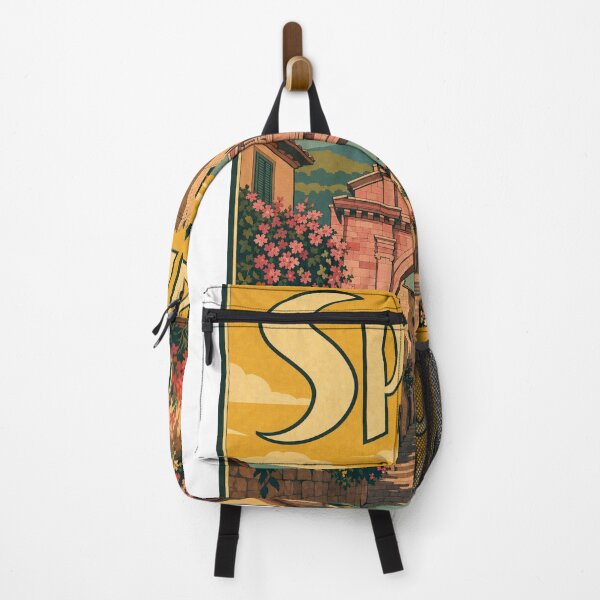 Item preview, Spello Italy Travel Souvenir Retro Illustration designed and sold by VisualArtsOasis.