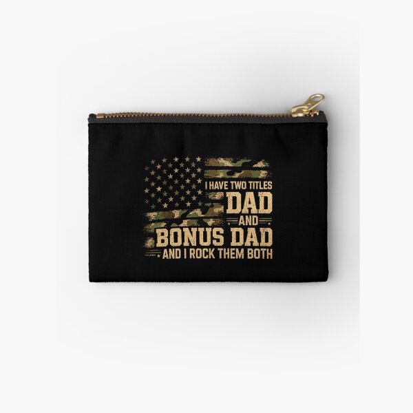 Item preview, I Have Two Titles Dad And Bonus Dad Patriotic Family Design designed and sold by msaloyach.