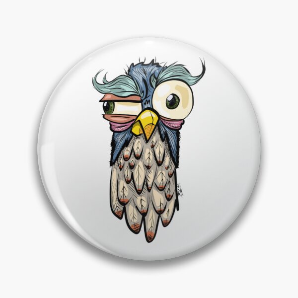 Item preview, Funny Crazy Owl Focus Cartoon Art designed and sold by dixondesi.