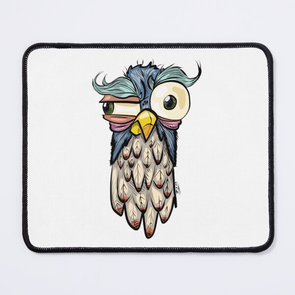 Item preview, Funny Crazy Owl Focus Cartoon Art designed and sold by dixondesi.