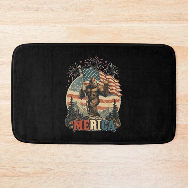 Item preview, bigfoot merica rock 250th american flag patriotic 4th july designed and sold by ber-flora.