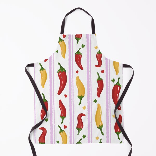 Item preview, Spicy Chili Peppers and Pink Stripes Cozy Pattern designed and sold by Tati-Zav.