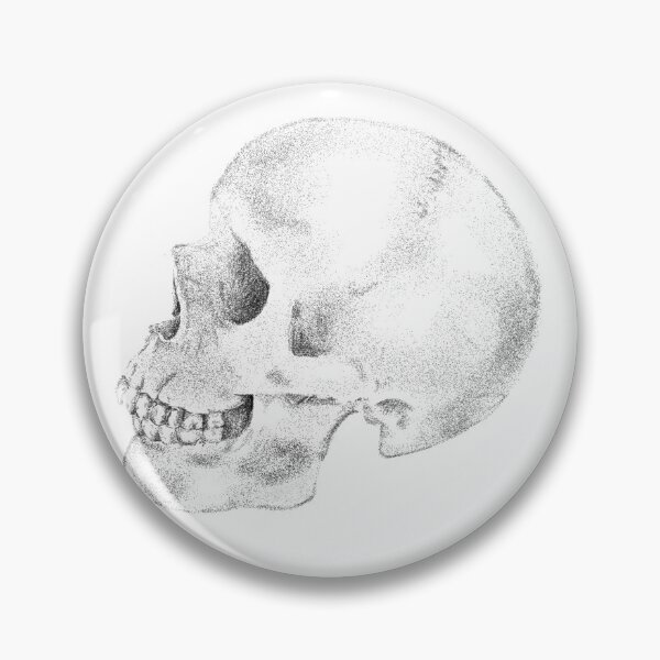 Item preview, Minimalist Dotwork Skull (black version) designed and sold by morpheusst.