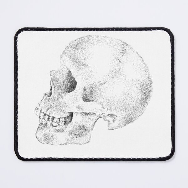 Item preview, Minimalist Dotwork Skull (black version) designed and sold by morpheusst.