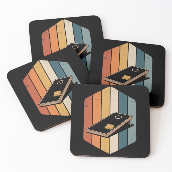 Aperçu de l'œuvre Joueur de Cornhole des années 70 créée et vendue par ArgusArtcraft.