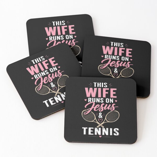 Item preview, This Wife Runs On Jesus and Tennis designed and sold by OlakunleOloroz.