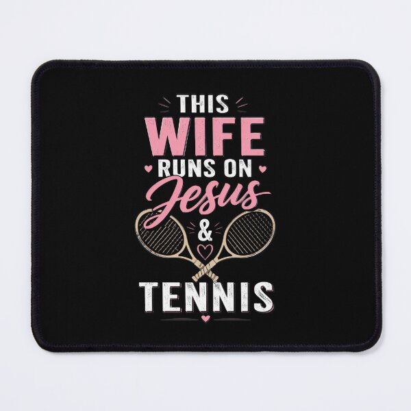 Item preview, This Wife Runs On Jesus and Tennis designed and sold by OlakunleOloroz.