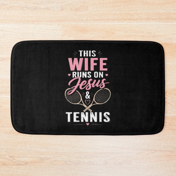 Item preview, This Wife Runs On Jesus and Tennis designed and sold by OlakunleOloroz.