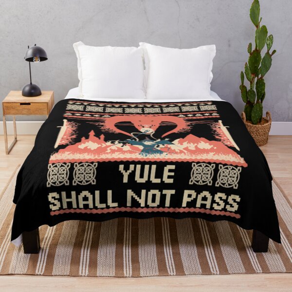 Item preview, Yule Shall Not Pass Ugly Christmas Sweater designed and sold by PeaceTypo.