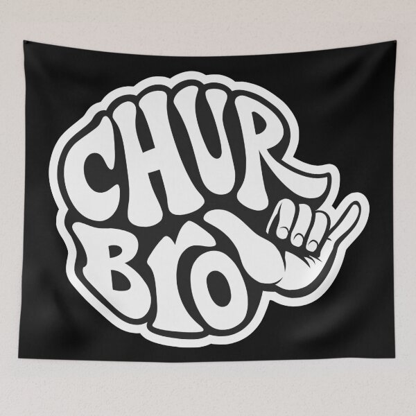 Item preview, Chur Bro | New Zealand Kiwi Slang Typography Design designed and sold by Kiwidom.
