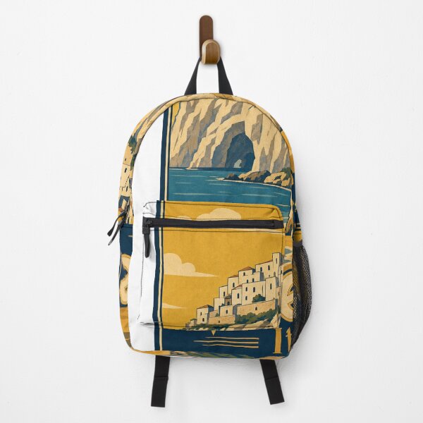 Item preview, Vieste Italy Travel Souvenir Retro Illustration designed and sold by VisualArtsOasis.