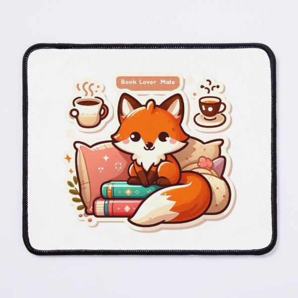 Item preview, Cute Chibi Fox Book Lover designed and sold by carestazafeli.