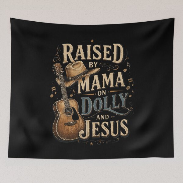 Item preview, Vintage Raised By Mama on Dolly And Jesus designed and sold by OlakunleOloroz.