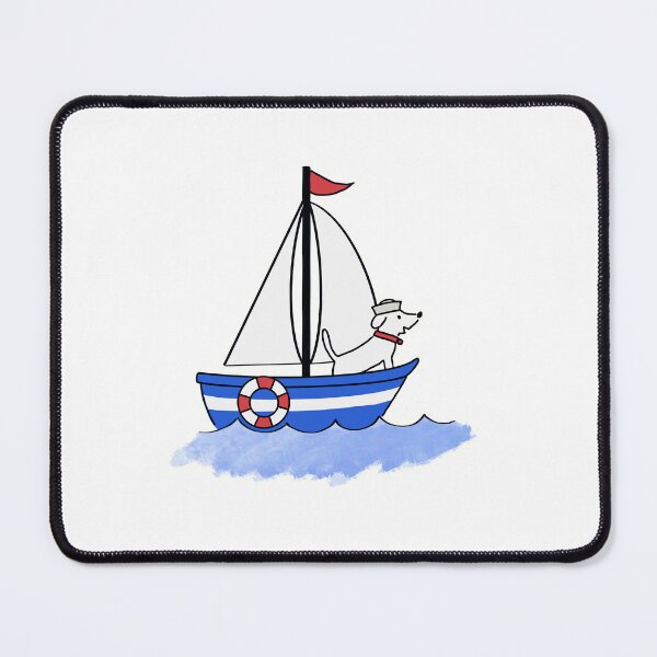 Item preview, Cute Sailing Dog | Nautical Puppy Adventure Illustration designed and sold by pinkstickstore.