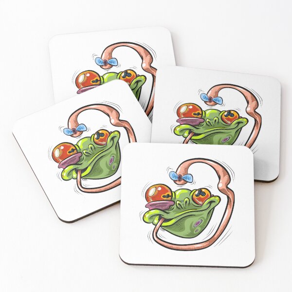 Item preview, Funny Frog Catching Fly Cartoon Illustration designed and sold by dixondesi.