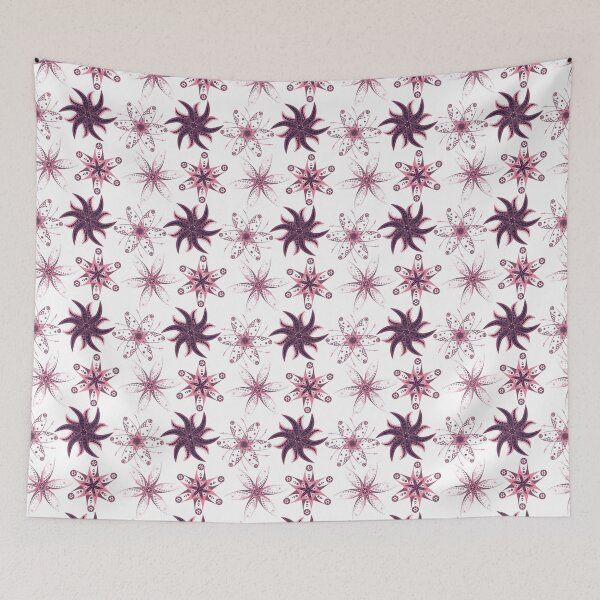 Item preview, Pink Boho Mandala Flower Celestial Stars Moons Seamless Pattern designed and sold by DERA RAY.