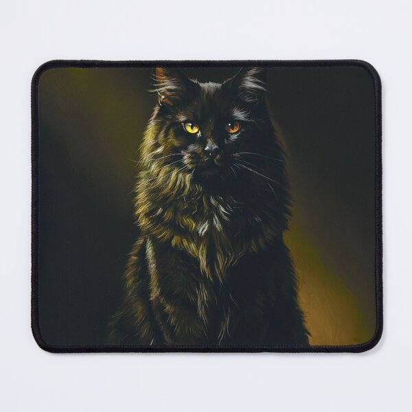 Item preview, Black Cat on Books Dark Academia Painting Art designed and sold by Francis & May.