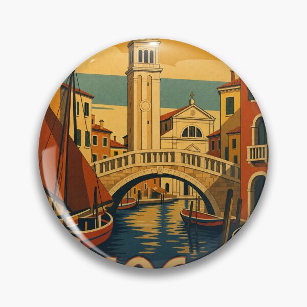 Item preview, Chioggia Italy Travel Souvenir Retro Illustration designed and sold by VisualArtsOasis.
