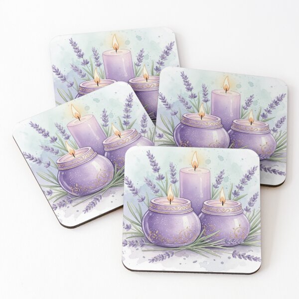 Item preview, Relaxing and peaceful atmosphere with lavender and candles designed and sold by BoldcreationsM.