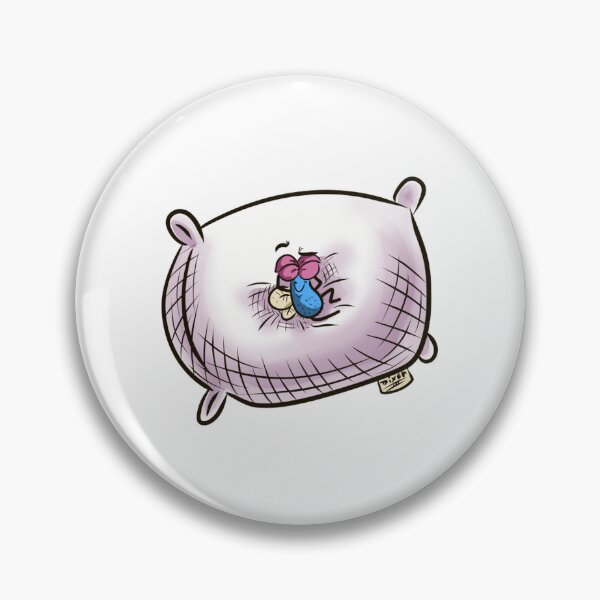 Item preview, Relaxed Mosquito Sleeping on Pillow Cartoon designed and sold by dixondesi.