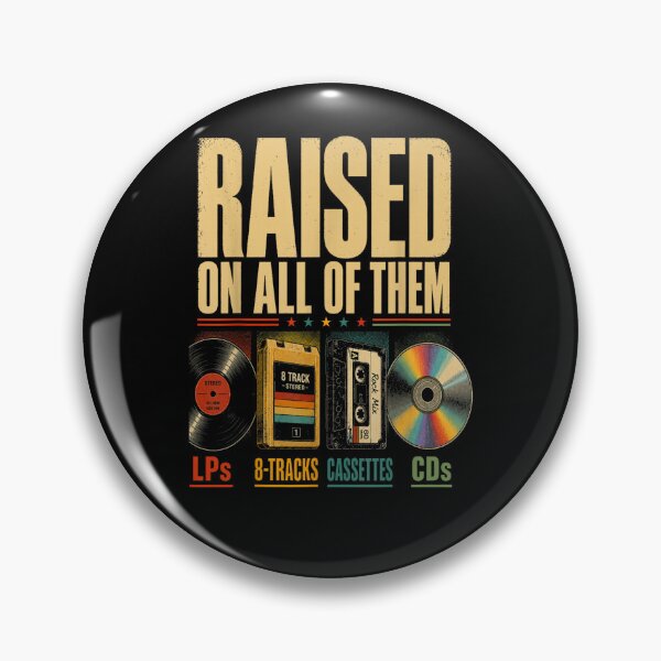 Item preview, Raised On All of Them Vintage Music Lover Retro Cassette  designed and sold by Juansustait.