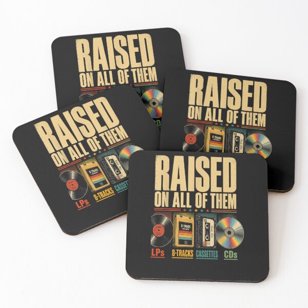 Item preview, Raised On All of Them Vintage Music Lover Retro Cassette  designed and sold by Juansustait.