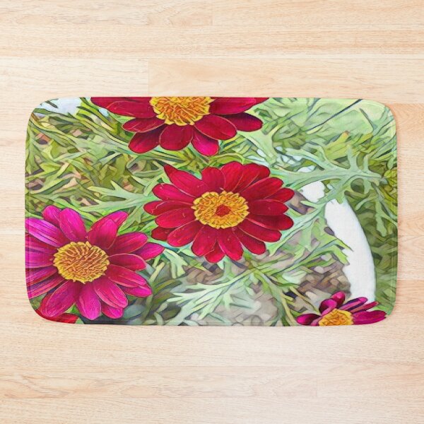 Item preview, Vibrant Magenta Red Marguerite Daisy Garden Bloom designed and sold by BalkanBloom.