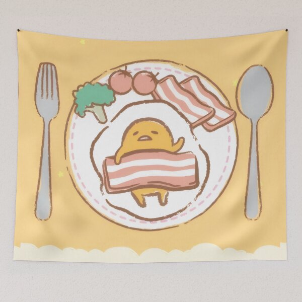 Item preview, Cute Lazy Egg Breakfast Plate - Kawaii Retro Yellow Stars Pastel Case designed and sold by William Cano.