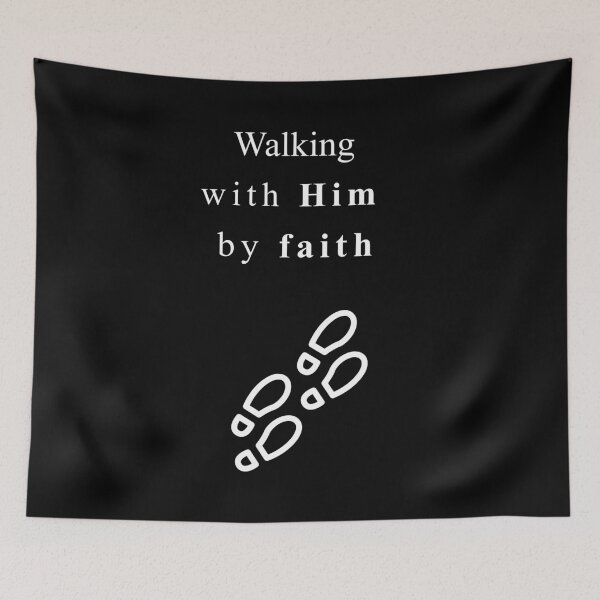 Item preview, Walking with Him by Faith designed and sold by StrongInFaithEN.