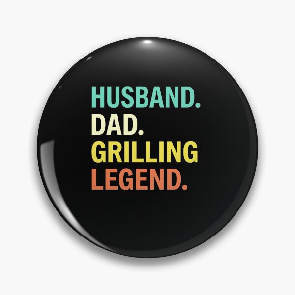 Item preview, Husband Dad Grilling Legend Funny BBQ Father Typography Design designed and sold by msaloyach.