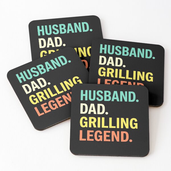 Item preview, Husband Dad Grilling Legend Funny BBQ Father Typography Design designed and sold by msaloyach.