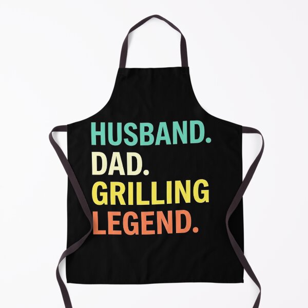 Item preview, Husband Dad Grilling Legend Funny BBQ Father Typography Design designed and sold by msaloyach.