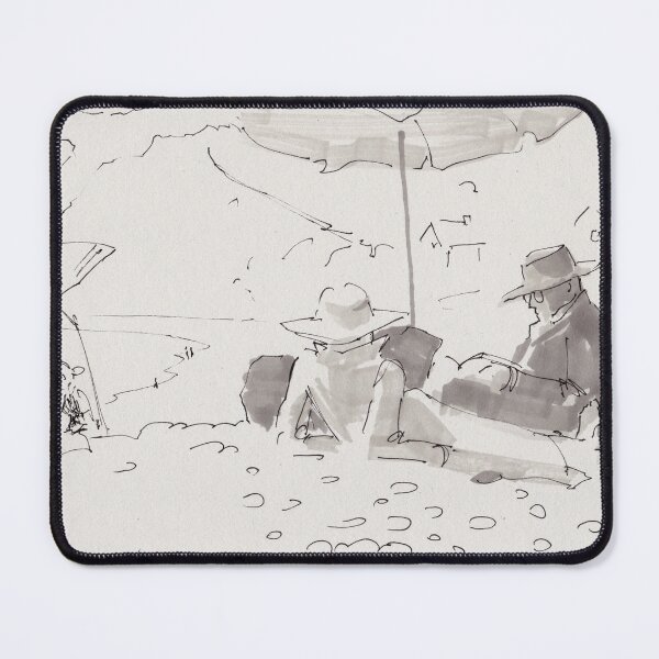Item preview, Reading a book at the beach drawing designed and sold by MikeJory.