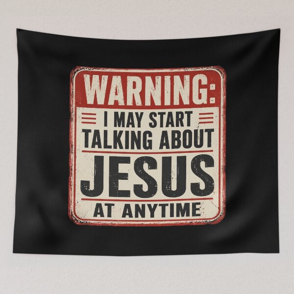 Item preview, Warning I May Start Talking About Jesus At Anytime Christian designed and sold by OlakunleOloroz.