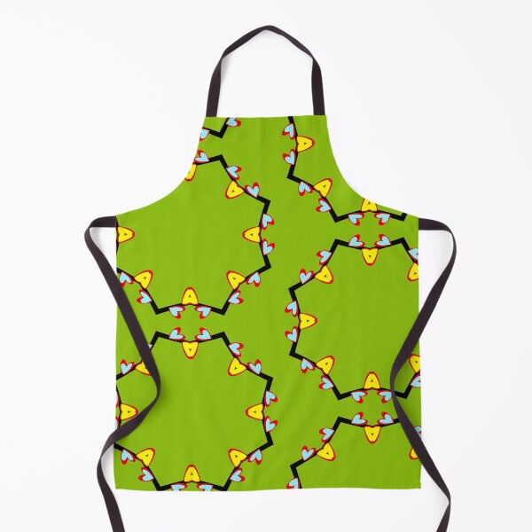 Item preview, Bold Green Geometric Heart Pattern Print designed and sold by Tinsleybluebell.